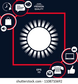 Sun icon symbol