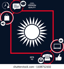Sun icon symbol