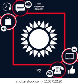 Sun icon symbol