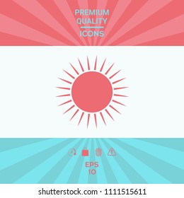 Sun icon symbol