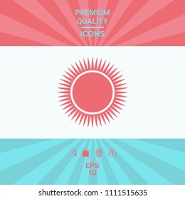 Sun icon symbol