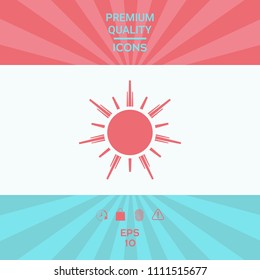 Sun icon symbol