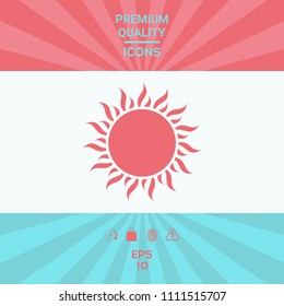 Sun icon symbol