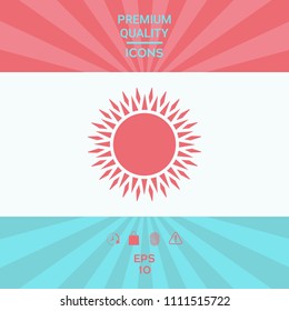 Sun icon symbol