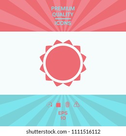 Sun icon symbol