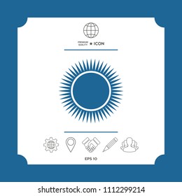 Sun icon symbol