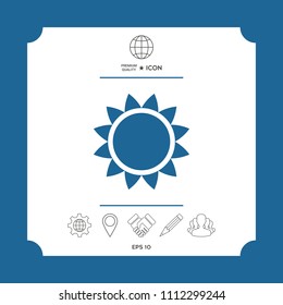 Sun icon symbol