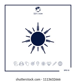 Sun icon symbol