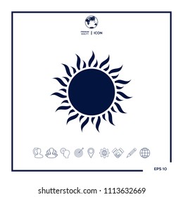 Sun icon symbol