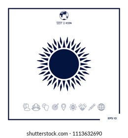 Sun icon symbol