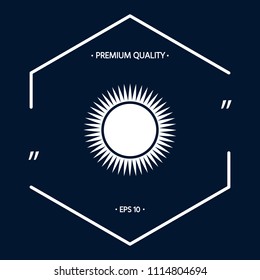 Sun icon symbol