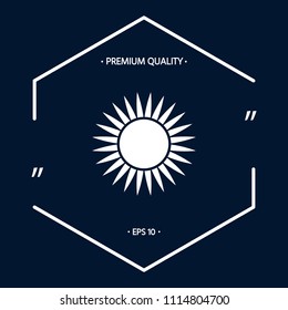 Sun icon symbol