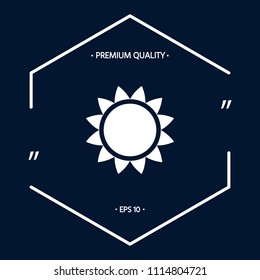 Sun icon symbol
