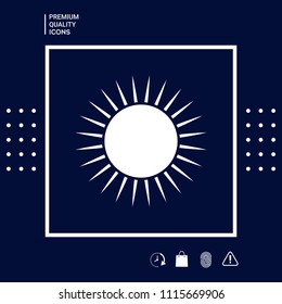 Sun icon symbol