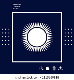 Sun icon symbol