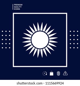 Sun icon symbol