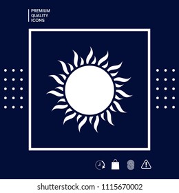 Sun icon symbol