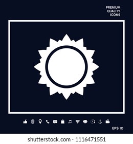 Sun icon symbol
