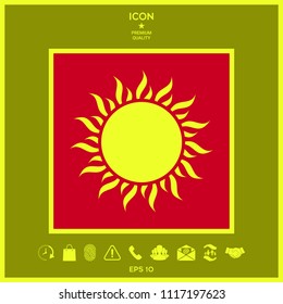 Sun icon symbol