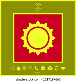 Sun icon symbol
