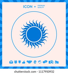 Sun icon symbol