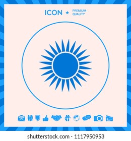 Sun icon symbol