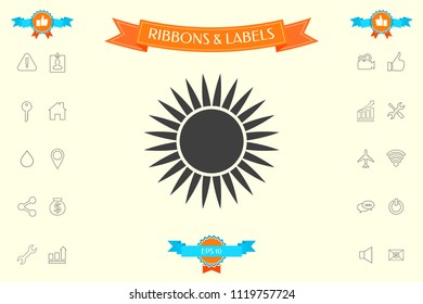 Sun icon symbol