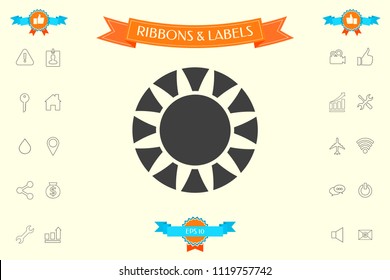 Sun icon symbol