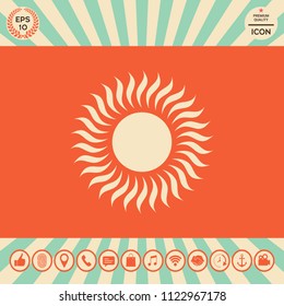 Sun icon symbol