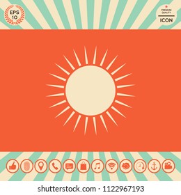 Sun icon symbol