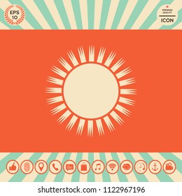Sun icon symbol