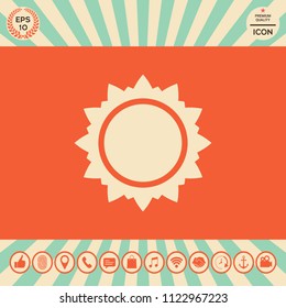Sun icon symbol