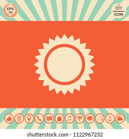 Sun icon symbol
