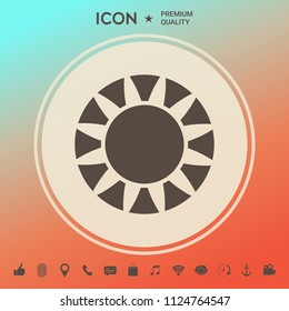 Sun icon symbol