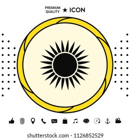 Sun icon symbol
