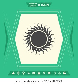 Sun icon symbol