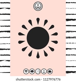 Sun icon symbol