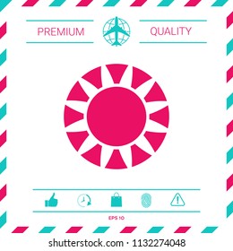 Sun icon symbol