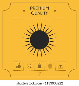 Sun icon symbol