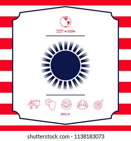 Sun icon symbol