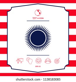 Sun icon symbol