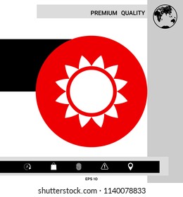 Sun icon symbol