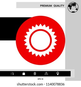 Sun icon symbol