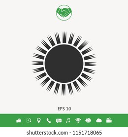 Sun icon symbol
