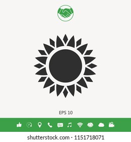 Sun icon symbol