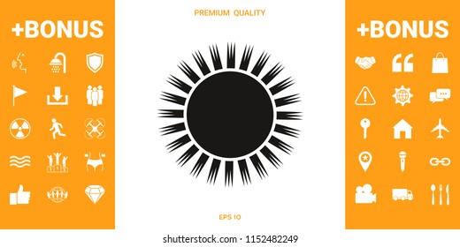 Sun icon symbol