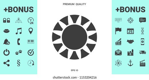 Sun icon symbol