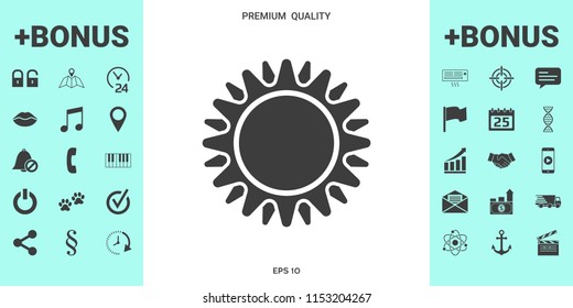 Sun icon symbol