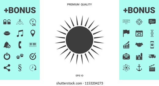 Sun icon symbol