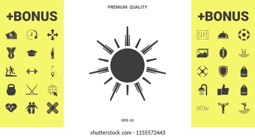 Sun icon symbol